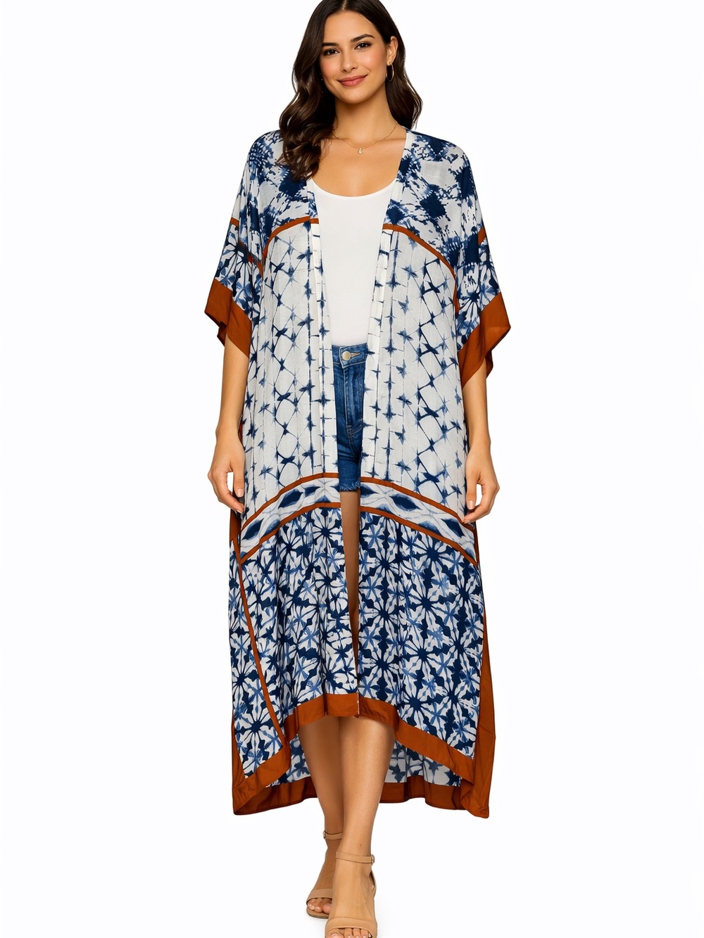 Nalini Caftan Swim Cover Up Dress Beach NWOT One Size